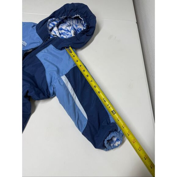Columbia Toddler Child's Tectonite Suit Fleece Lined Hood Sz 4T Blue - Picture 8 of 13